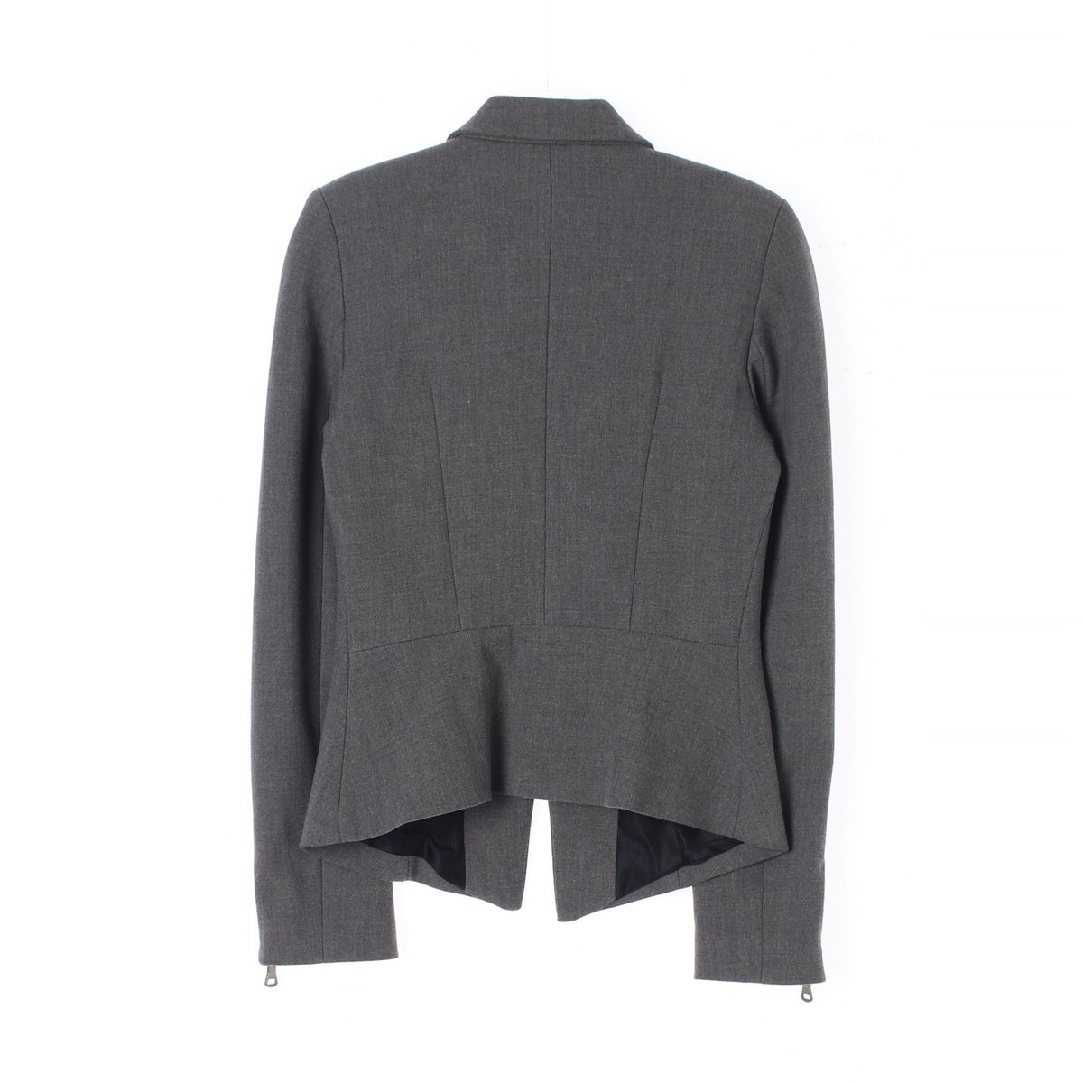 자라 그레이 지퍼 디테일 원버튼 테일러드재킷 이미지 5