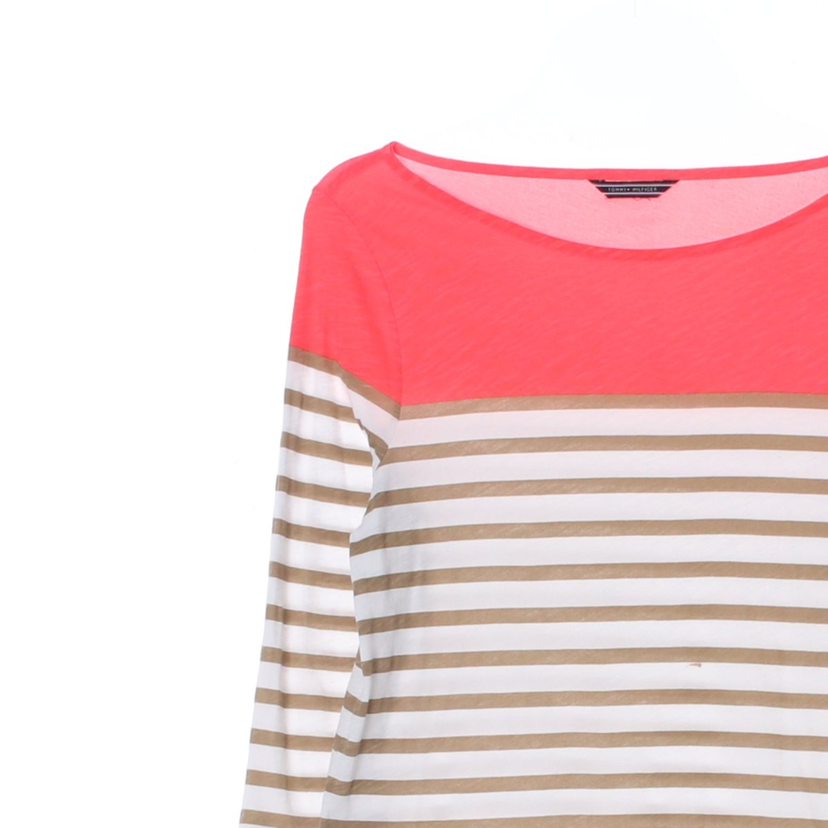 타미힐피거 오가닉코튼 스트라이프 7부 티셔츠 이미지 2