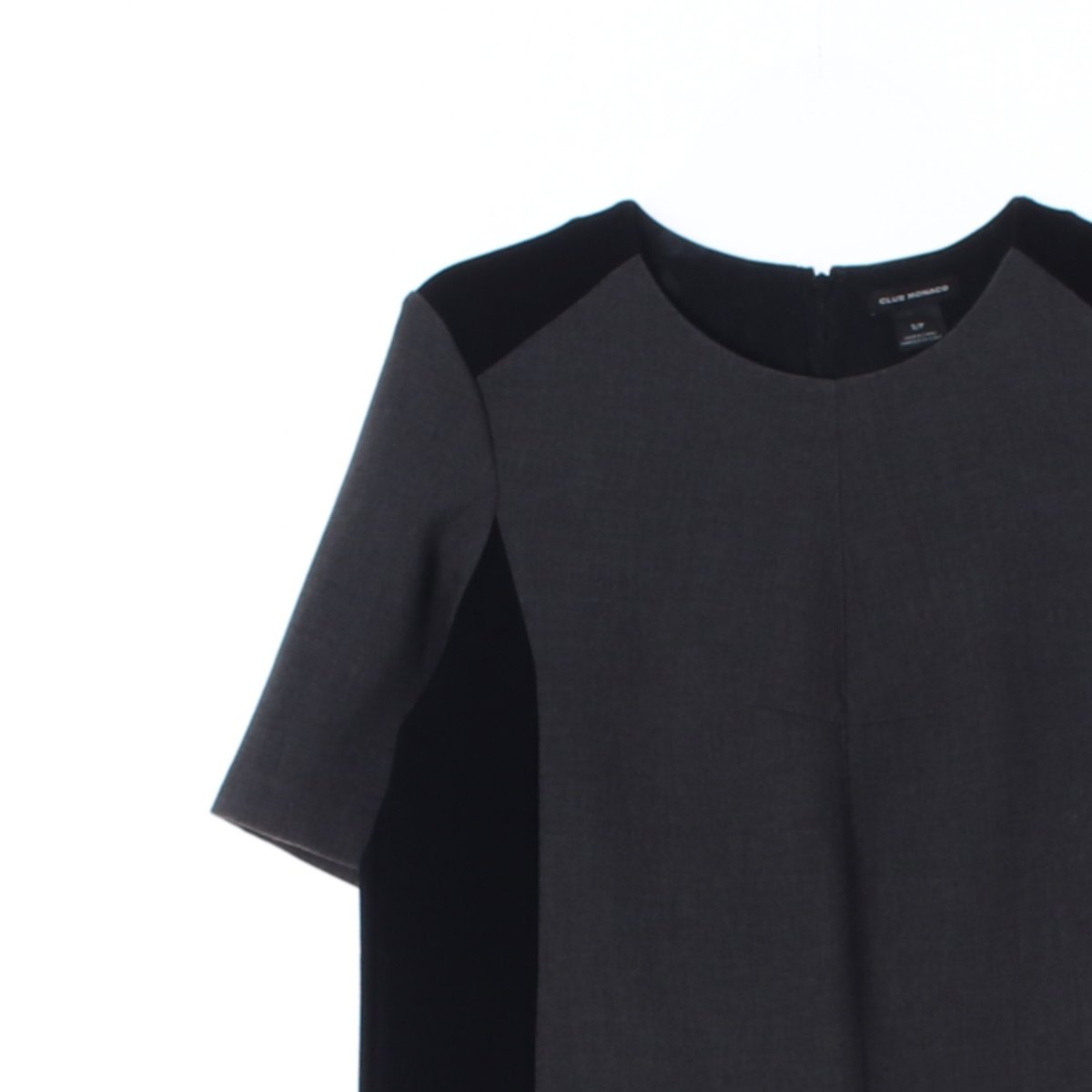 클럽모나코 그린 블랙 배색 반팔 블라우스 티셔츠 이미지 2