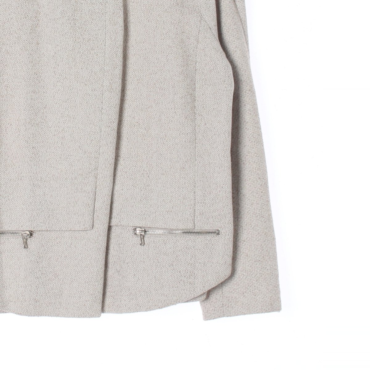 시스템 옐로우카라 그레이 코튼 재킷 이미지 3