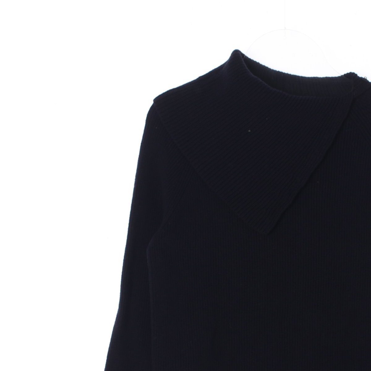 코스 사이드 버튼 목폴라 울 코튼 니트 스웨터 이미지 2