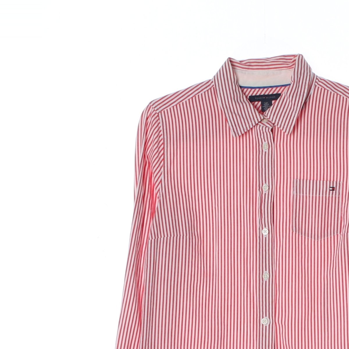 타미힐피거 레드 스트라이프 포켓 셔츠 이미지 2