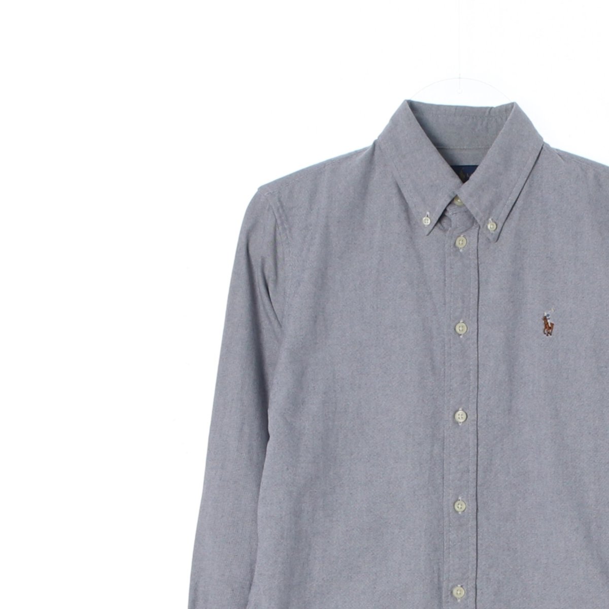 폴로 랄프 로렌 그레이 커스텀핏 셔츠 이미지 2