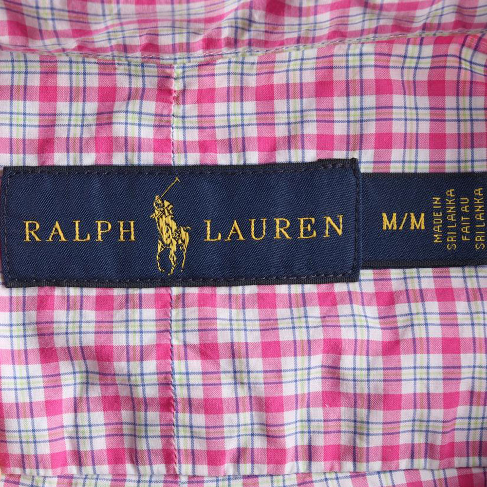 폴로 랄프 로렌 칭크 체크 코튼 셔츠 이미지 5