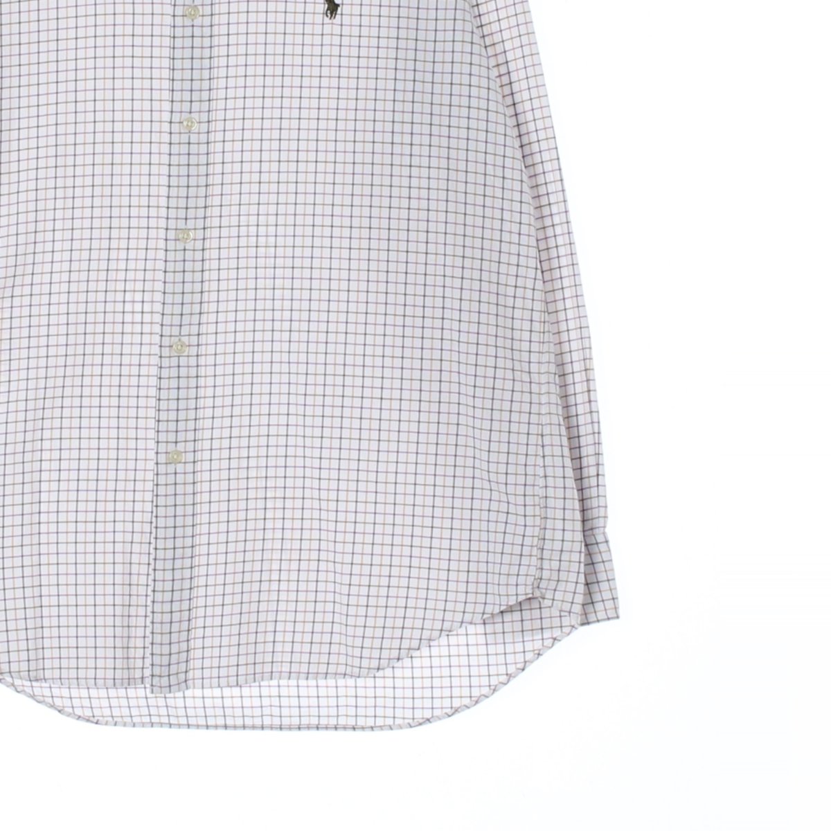 폴로 랄프 로렌 화이트 멀티 체크 클래식핏 셔츠 이미지 3