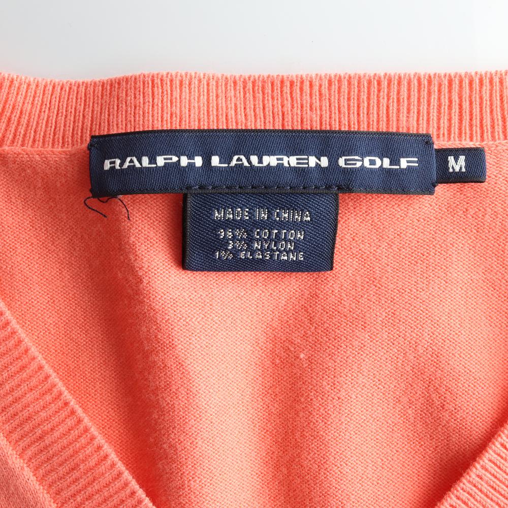 폴로 랄프 로렌 골프 오렌지 브이넥 니트 스웨터 이미지 5