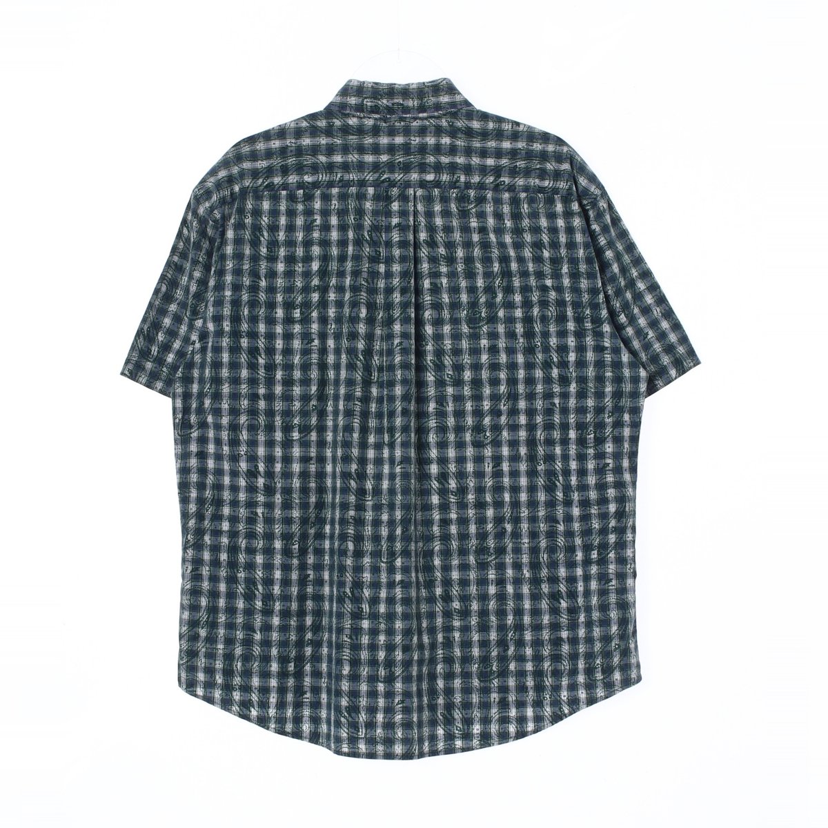 타미힐피거 그린 패턴 체크 반팔 셔츠 이미지 4