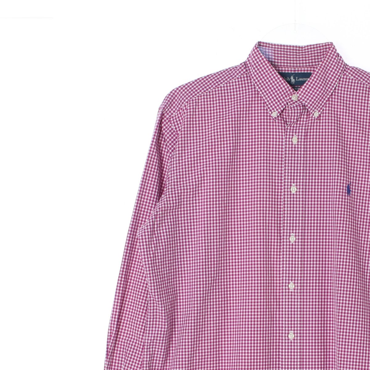 폴로 랄프 로렌 자주 체크 클래식핏 셔츠 이미지 2