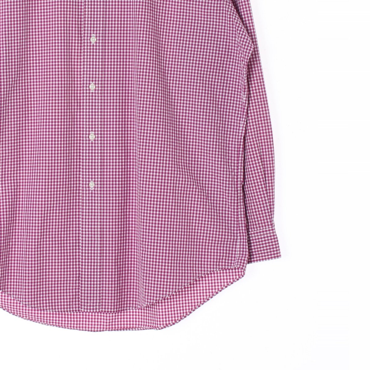 폴로 랄프 로렌 자주 체크 클래식핏 셔츠 이미지 3