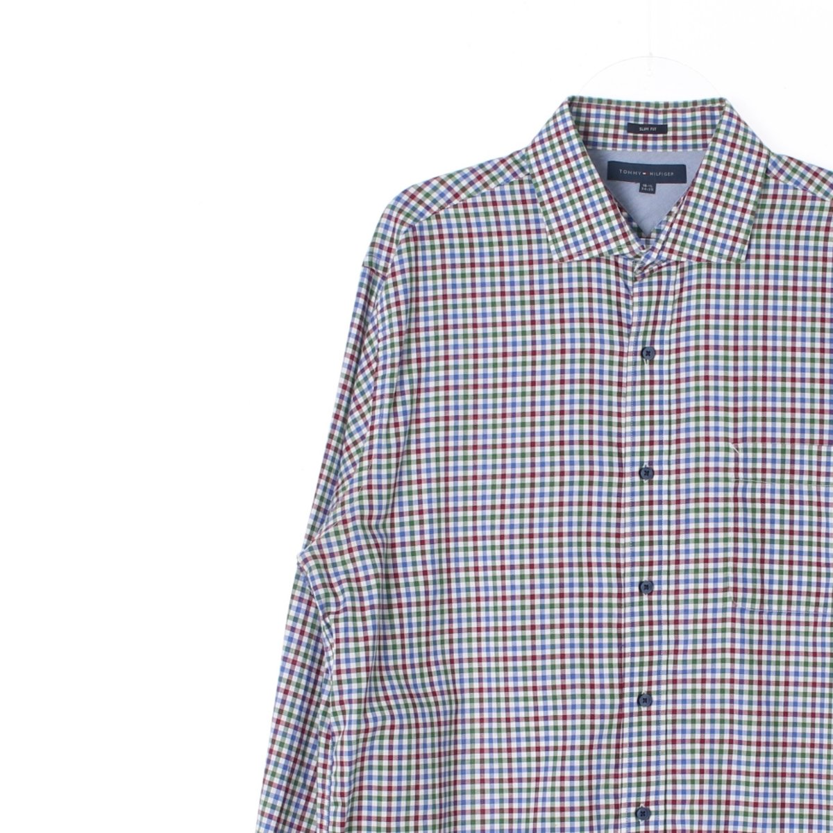 타미힐피거 멀티컬러 체크 슬림핏 셔츠 이미지 2