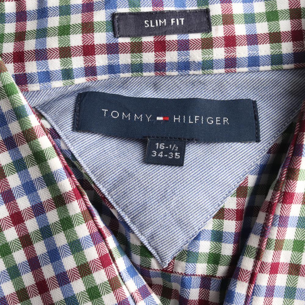 타미힐피거 멀티컬러 체크 슬림핏 셔츠 이미지 5