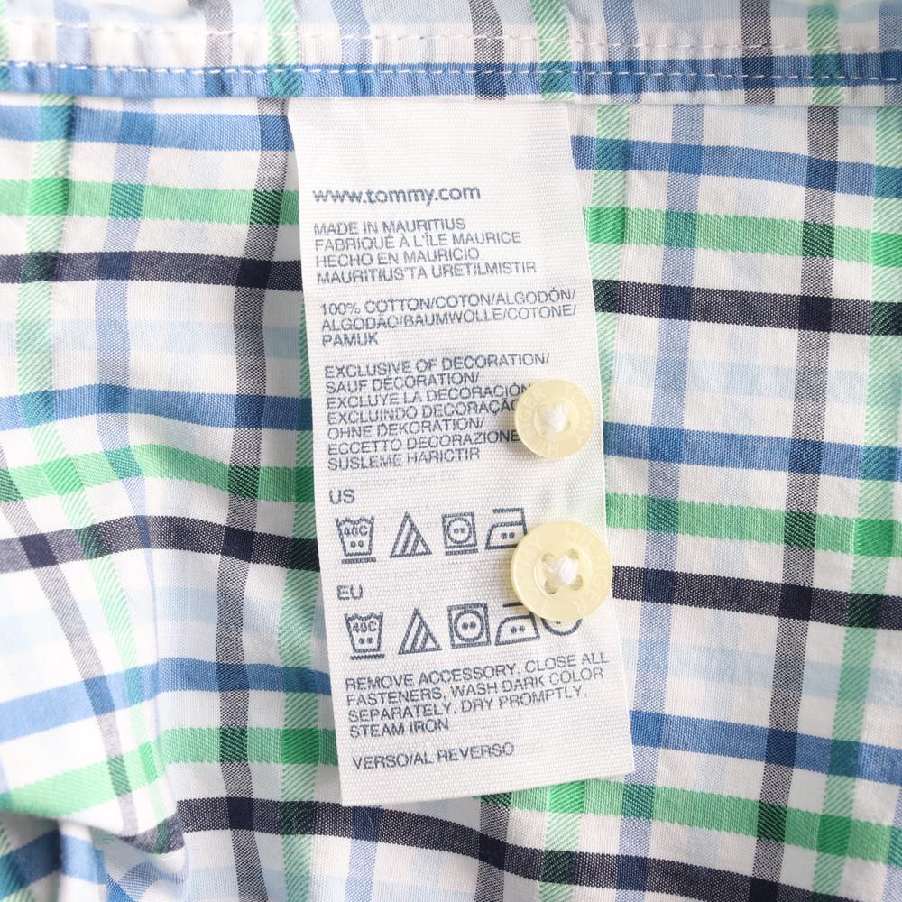 타미힐피거 그린 체크 커스텀핏 셔츠 이미지 6