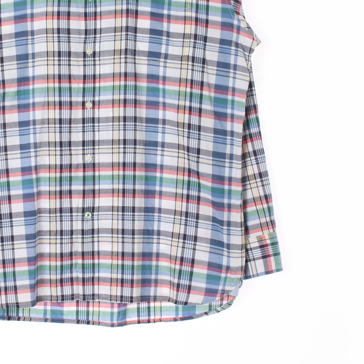 타미힐피거 블루 멀티 체크 포켓 셔츠 이미지 3