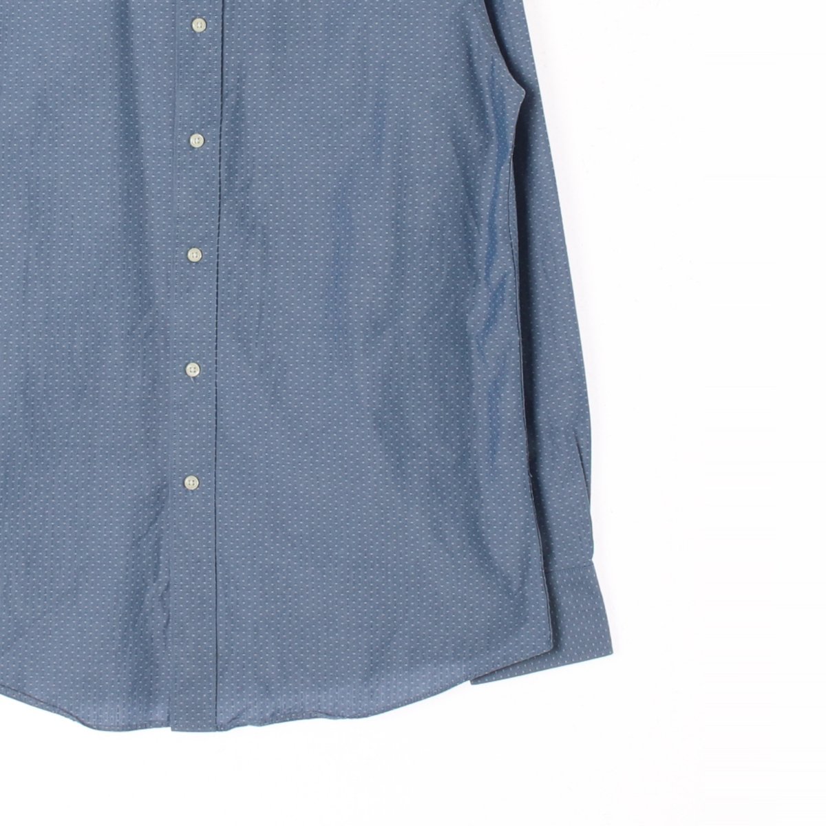 타미힐피거 블루 잔패턴 와이 셔츠 이미지 3