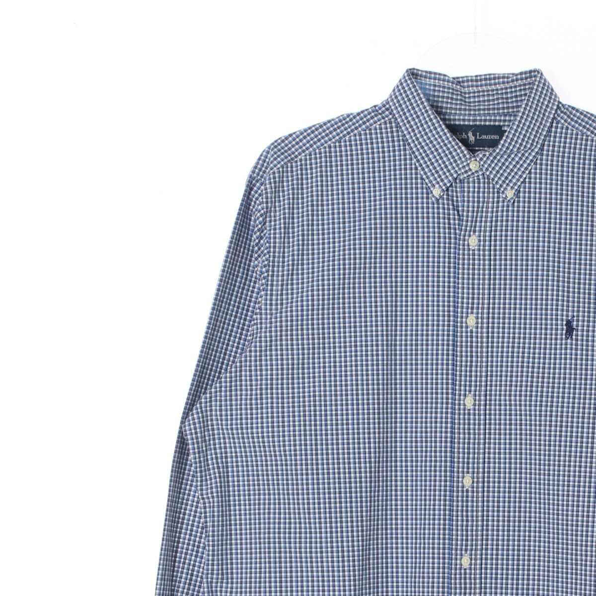 폴로 랄프 로렌 클래식핏 블루 체크 셔츠 이미지 2