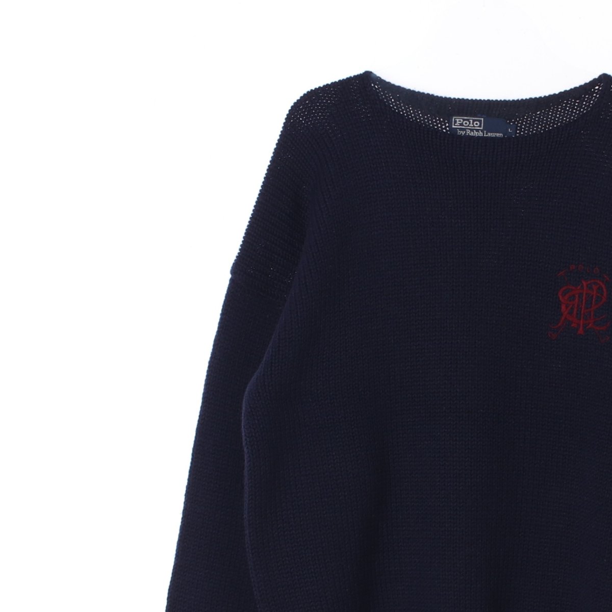 폴로 랄프 로렌 울100% 네이비 니트 스웨터 이미지 2
