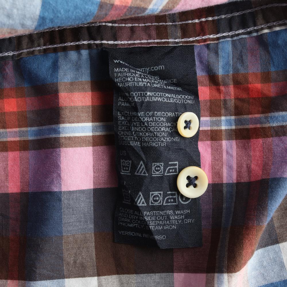 타미힐피거 핑크 체크 더블 포켓 셔츠 이미지 6