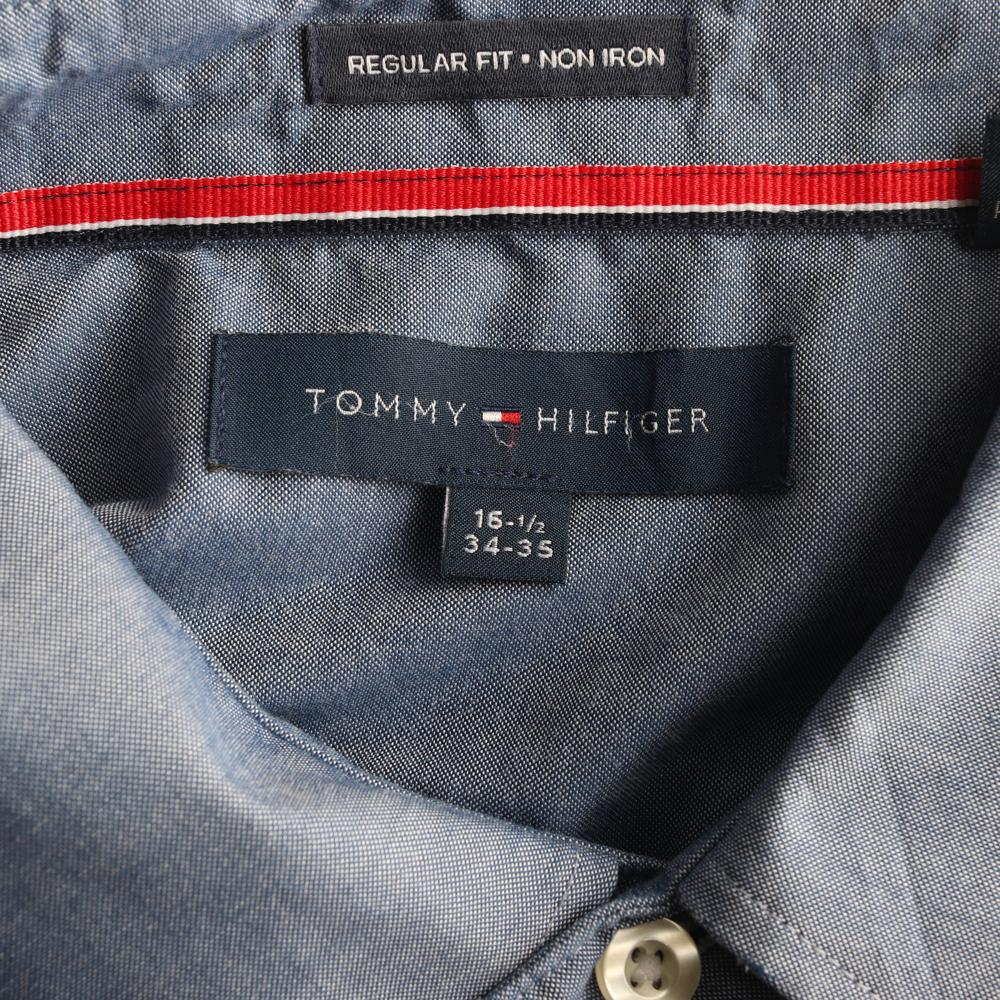 타미힐피거 블루 논아이론 레귤러핏 셔츠 이미지 5