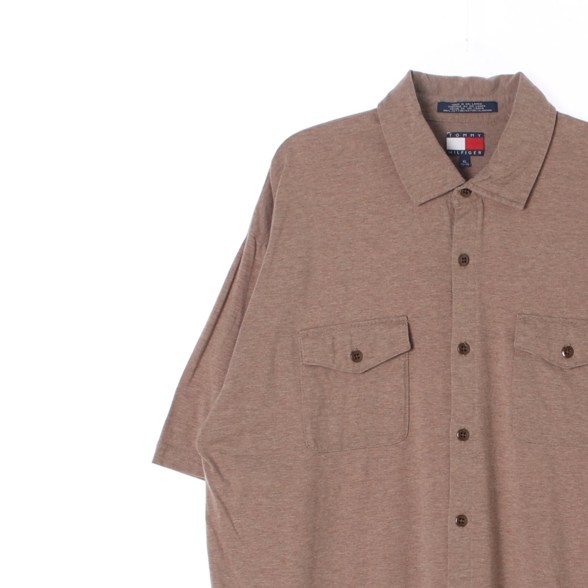 타미힐피거 브라운 포켓 코튼 셔츠 티셔츠 이미지 2