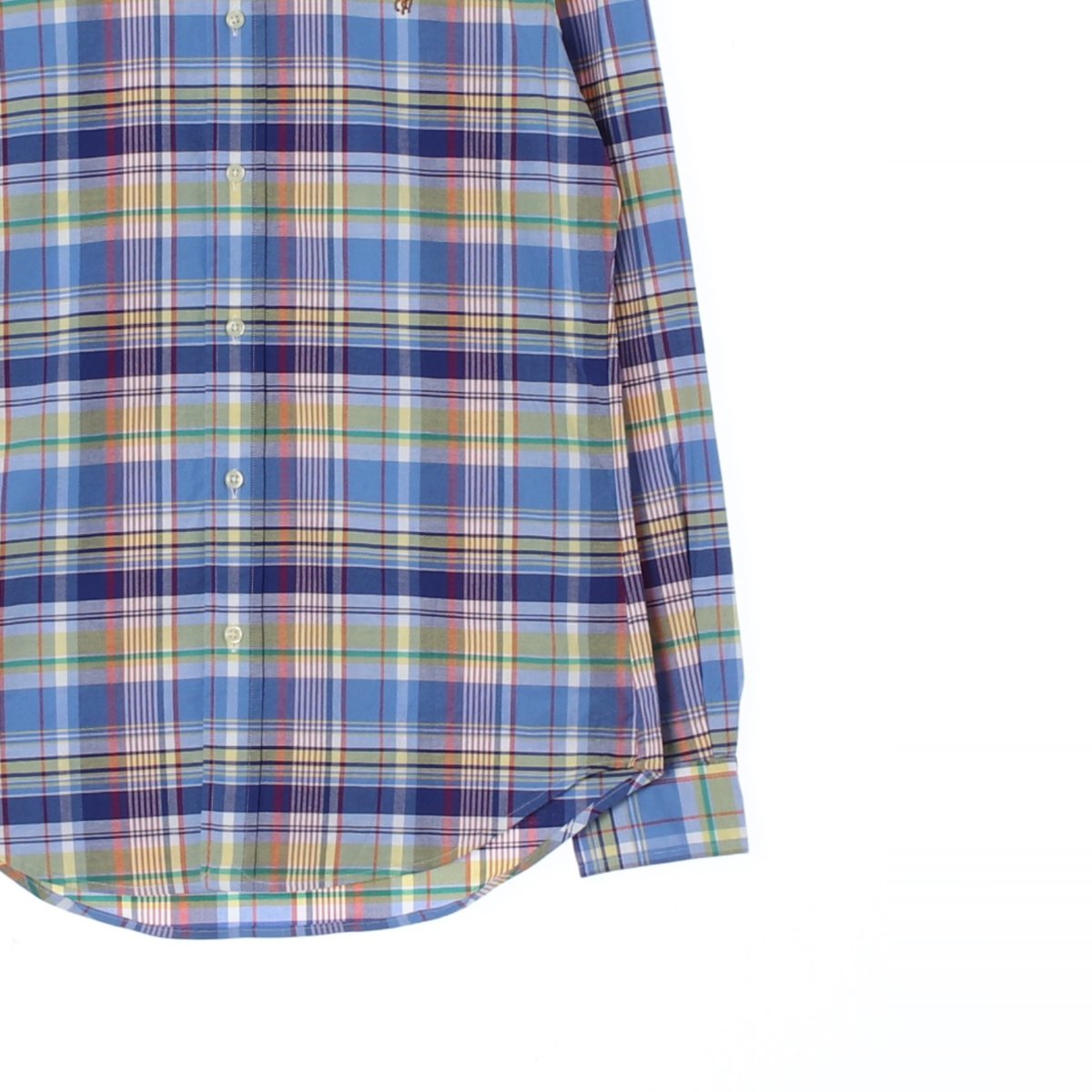 폴로 랄프 로렌 멀티 체크 슬림핏 스트레치 셔츠 이미지 3