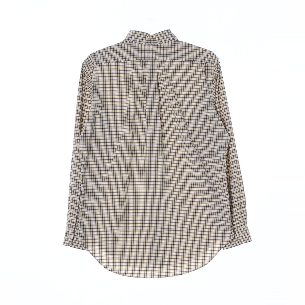 폴로 랄프 로렌 옐로우 블루 체크 클래식핏 셔츠 이미지 4