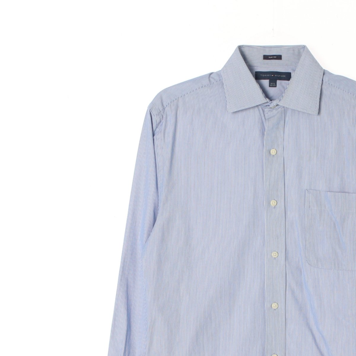 타미힐피거 하늘 스트라이프 슬림핏 와이셔츠 이미지 2