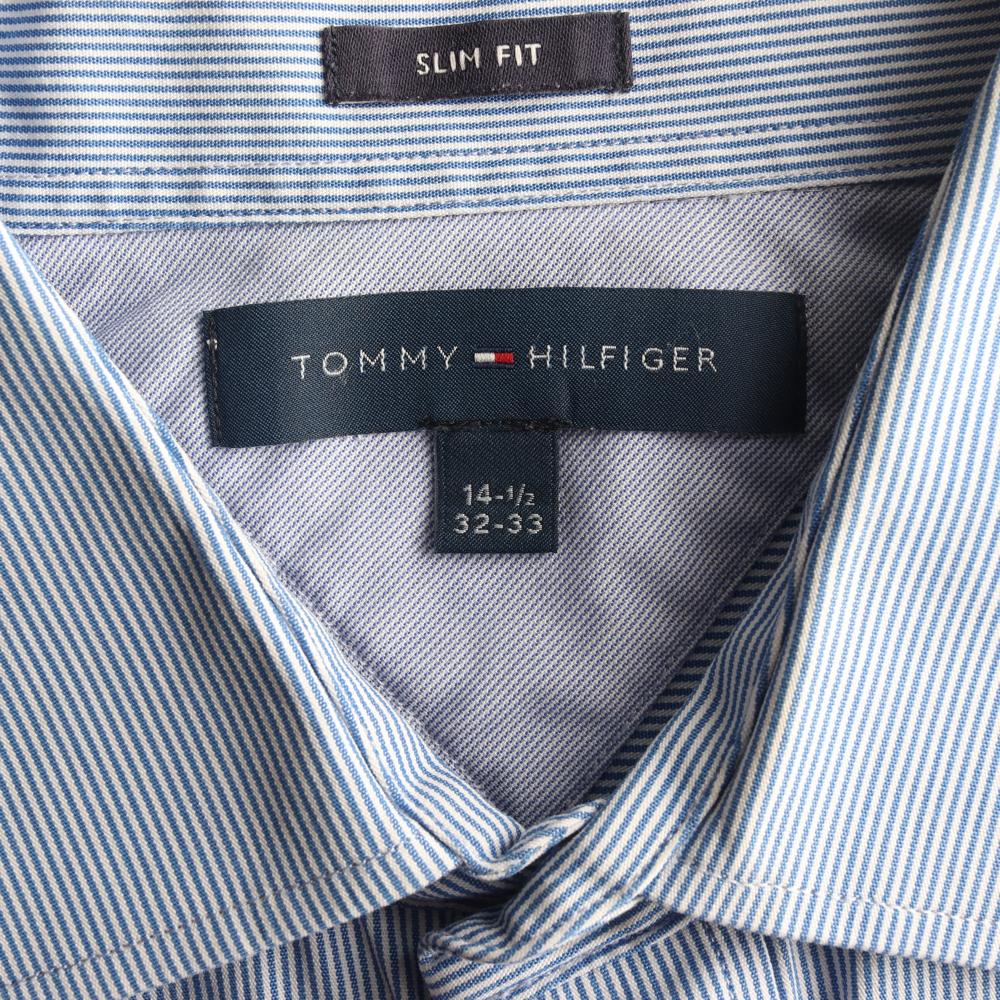 타미힐피거 하늘 스트라이프 슬림핏 와이셔츠 이미지 5