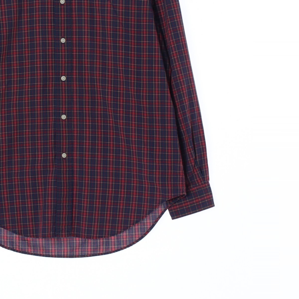 폴로 랄프 로렌 레드 네이비 체크 클래식핏 셔츠 이미지 3