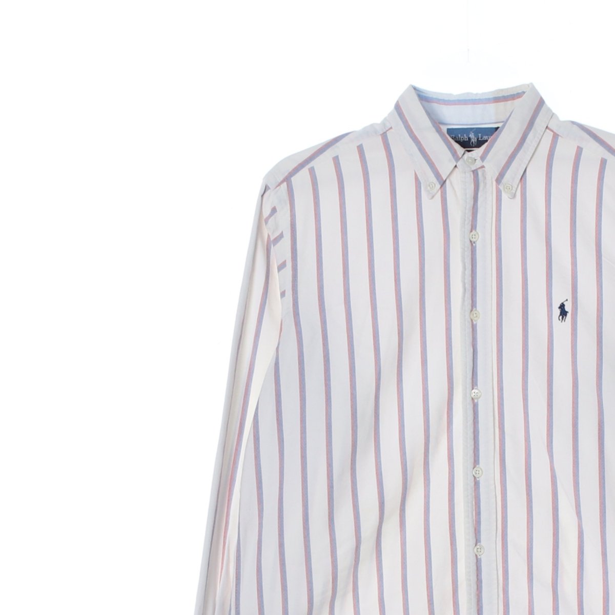 폴로 랄프 로렌 화이트 스트라이프 재팬코튼 셔츠 이미지 2