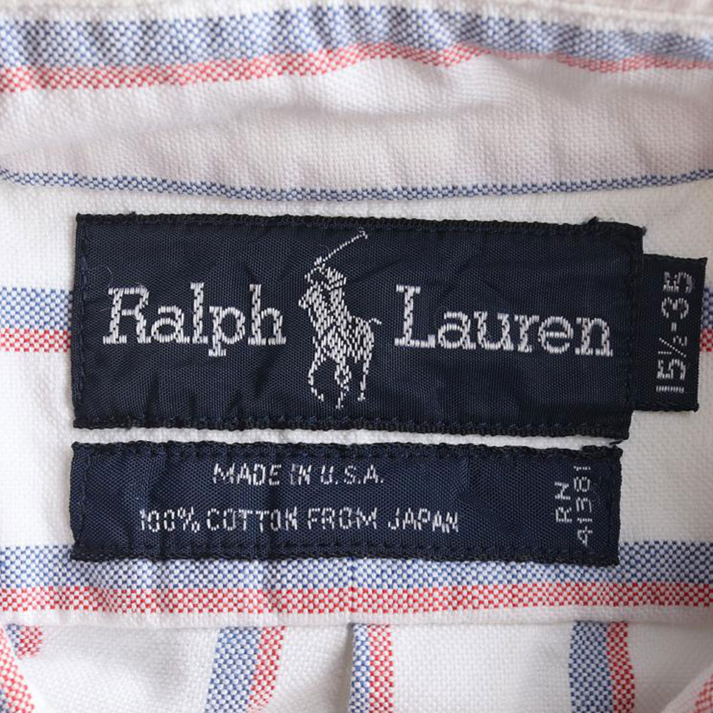 폴로 랄프 로렌 화이트 스트라이프 재팬코튼 셔츠 이미지 5