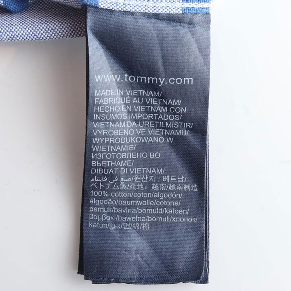 타미힐피거 블루 레귤러핏 반팔 셔츠 이미지 6