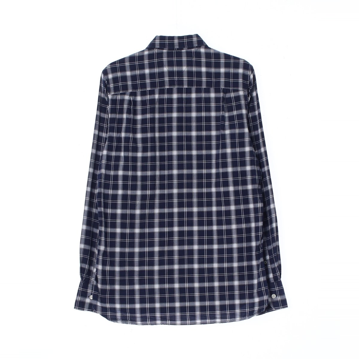 타미힐피거 네이비 체크 커스텀핏 셔츠 이미지 4