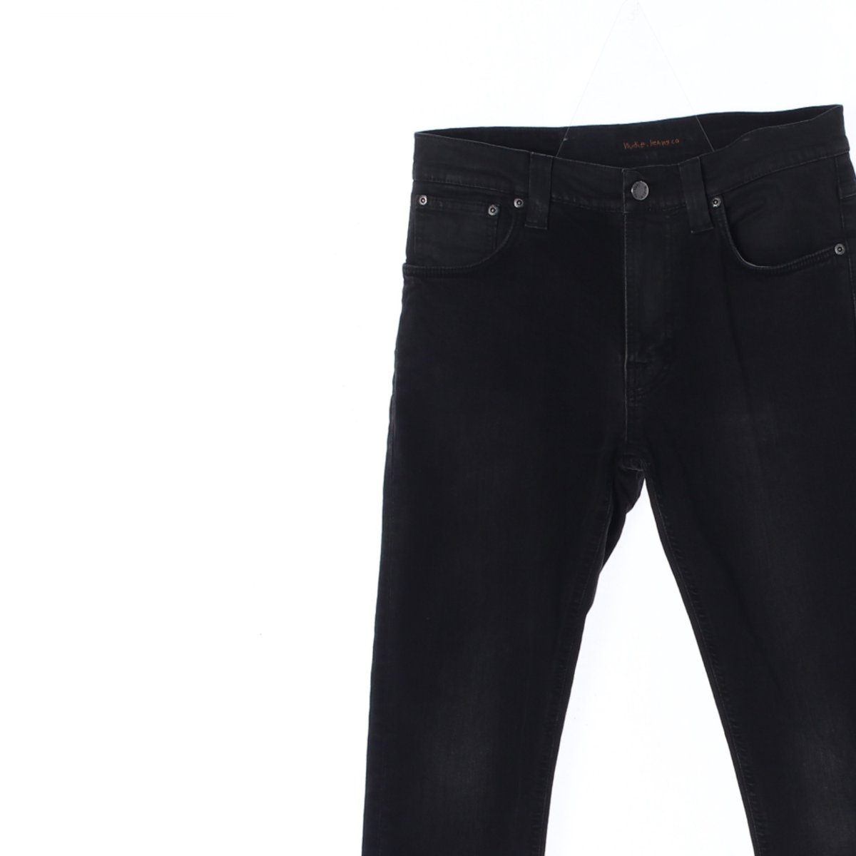 누디진 다크그레이 데님 진 청바지 이미지 2