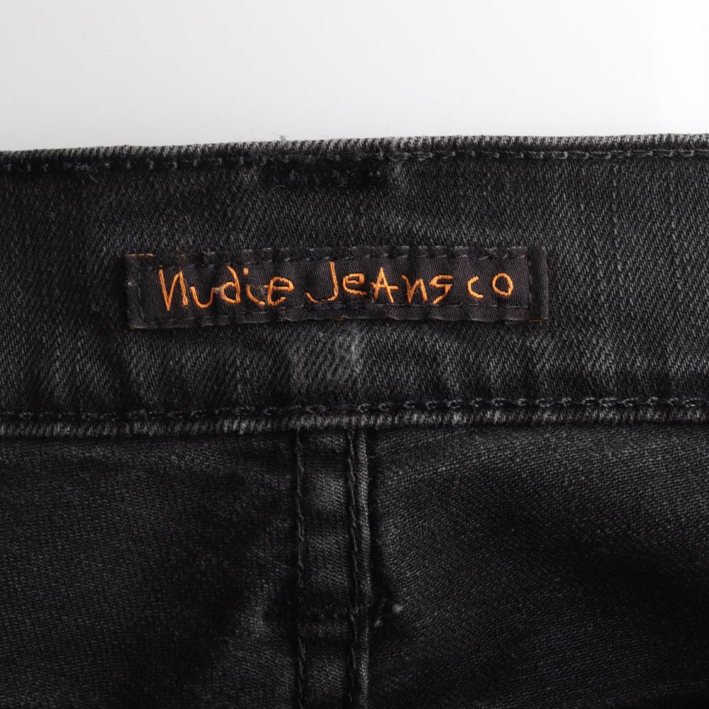 누디진 다크그레이 데님 진 청바지 이미지 5