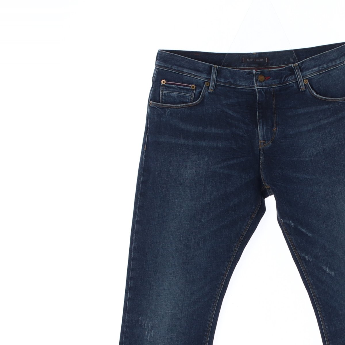 타미힐피거 진청 워싱 일자핏 청바지 이미지 2