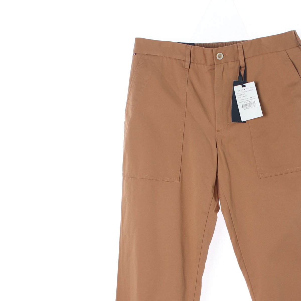 타미힐피거 브라운 뒷밴딩 빅포켓 치노팬츠 이미지 2