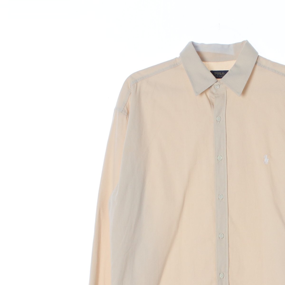 폴로 랄프 로렌 연베이지 일자 밑단 셔츠 이미지 2