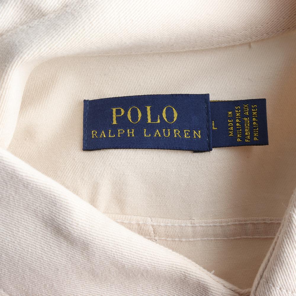폴로 랄프 로렌 연베이지 일자 밑단 셔츠 이미지 5