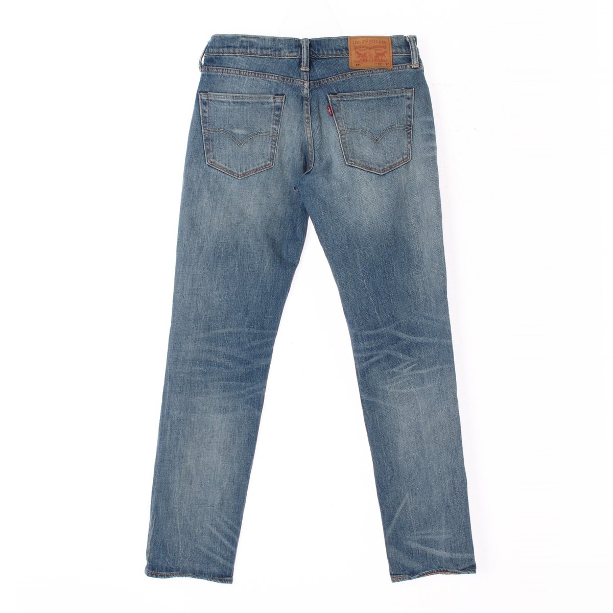 리바이스511 워싱 데님 진 청바지 이미지 4