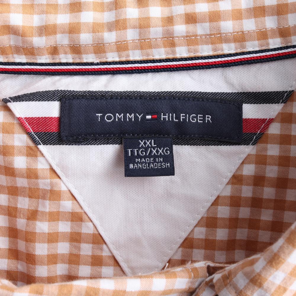 타미힐피거 브라운 깅엄체크 셔츠 이미지 5