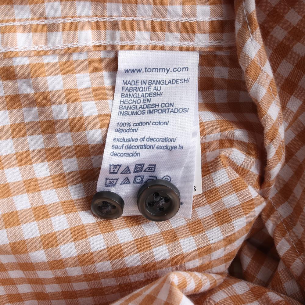 타미힐피거 브라운 깅엄체크 셔츠 이미지 6