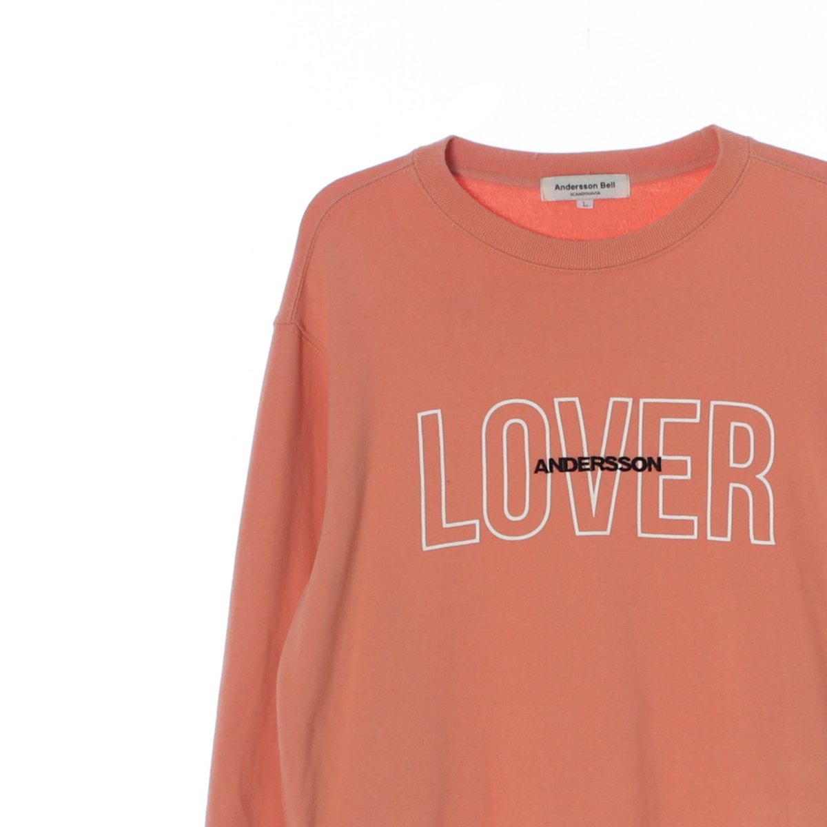 앤더슨벨 코랄 LOVER 맨투맨 스웨트셔츠 이미지 2