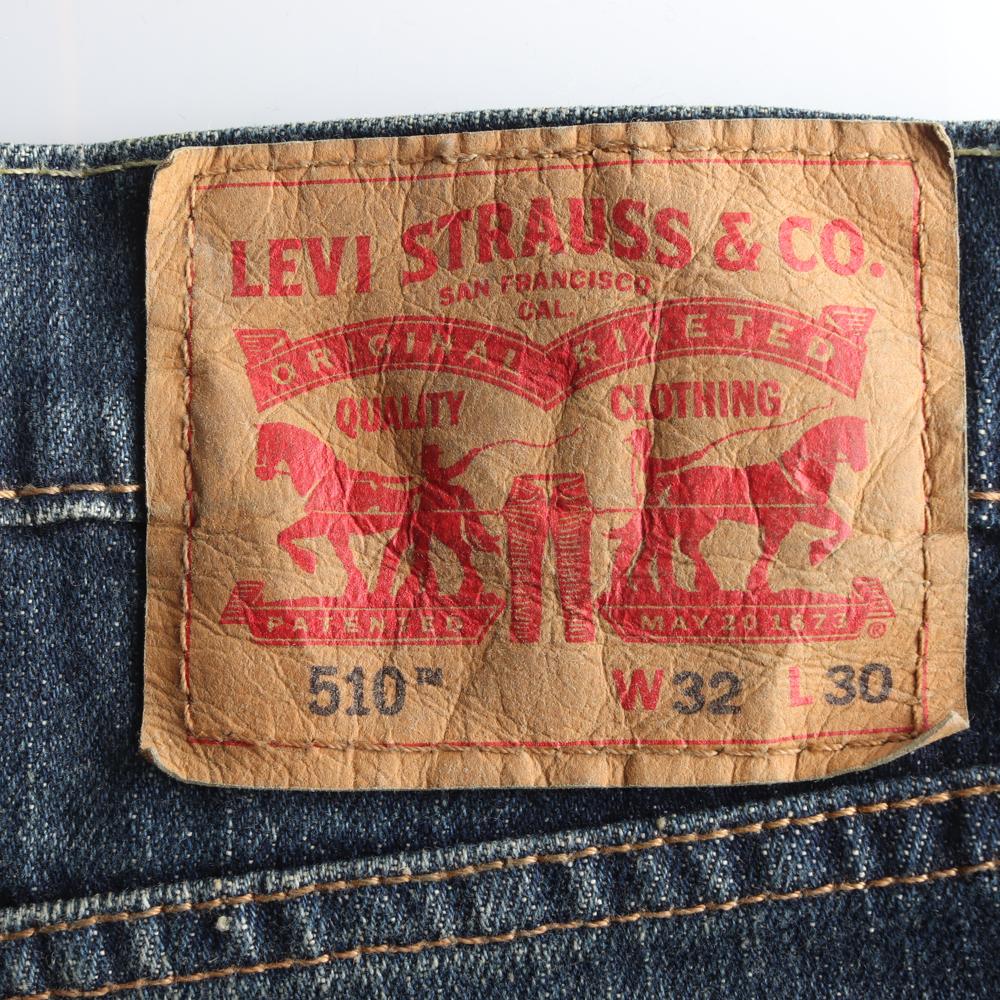 리바이스510 진청 워싱 데님진 청바지 이미지 6