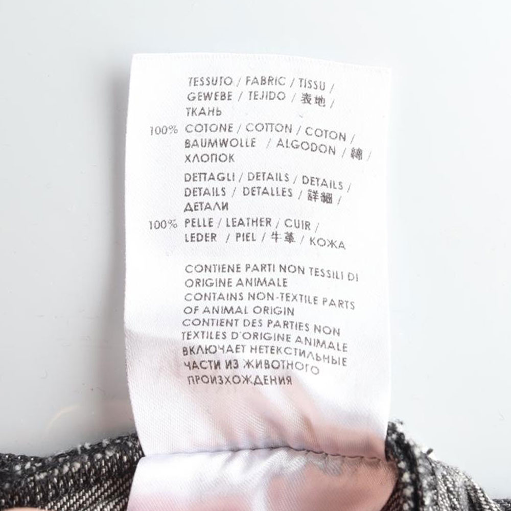 알렉산더 맥퀸 블랙 그레이 체크 데님 청바지 이미지 6