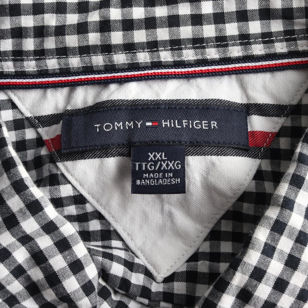 타미힐피거 블랙 깅엄체크 셔츠 이미지 5