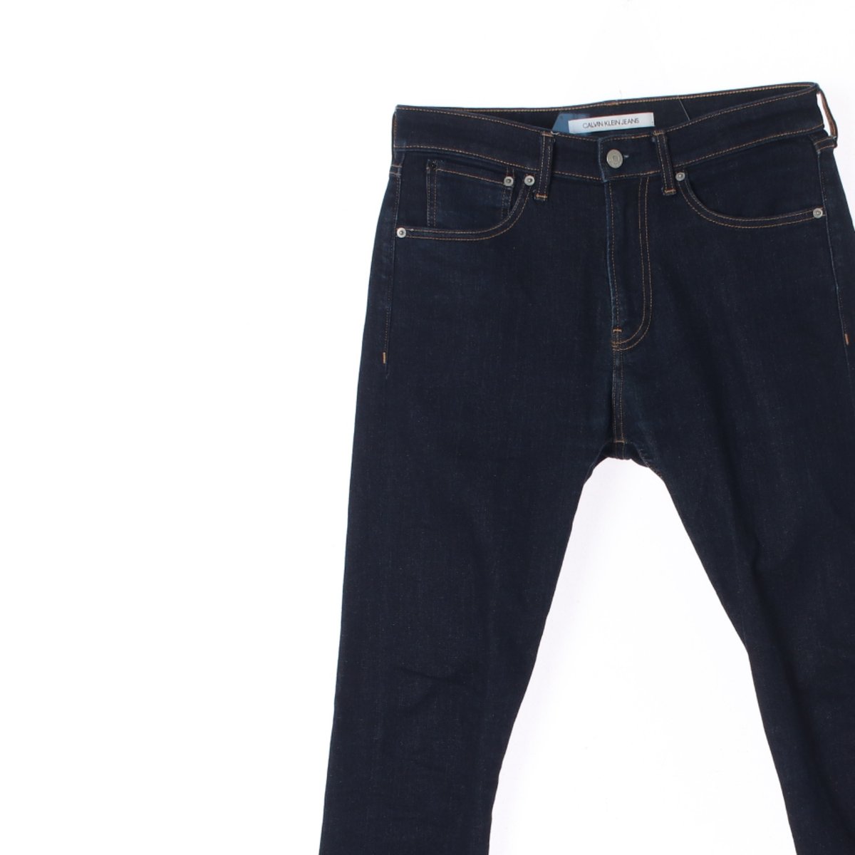캘빈클라인 진 진청 생지 슬림핏 데님 청바지 이미지 2