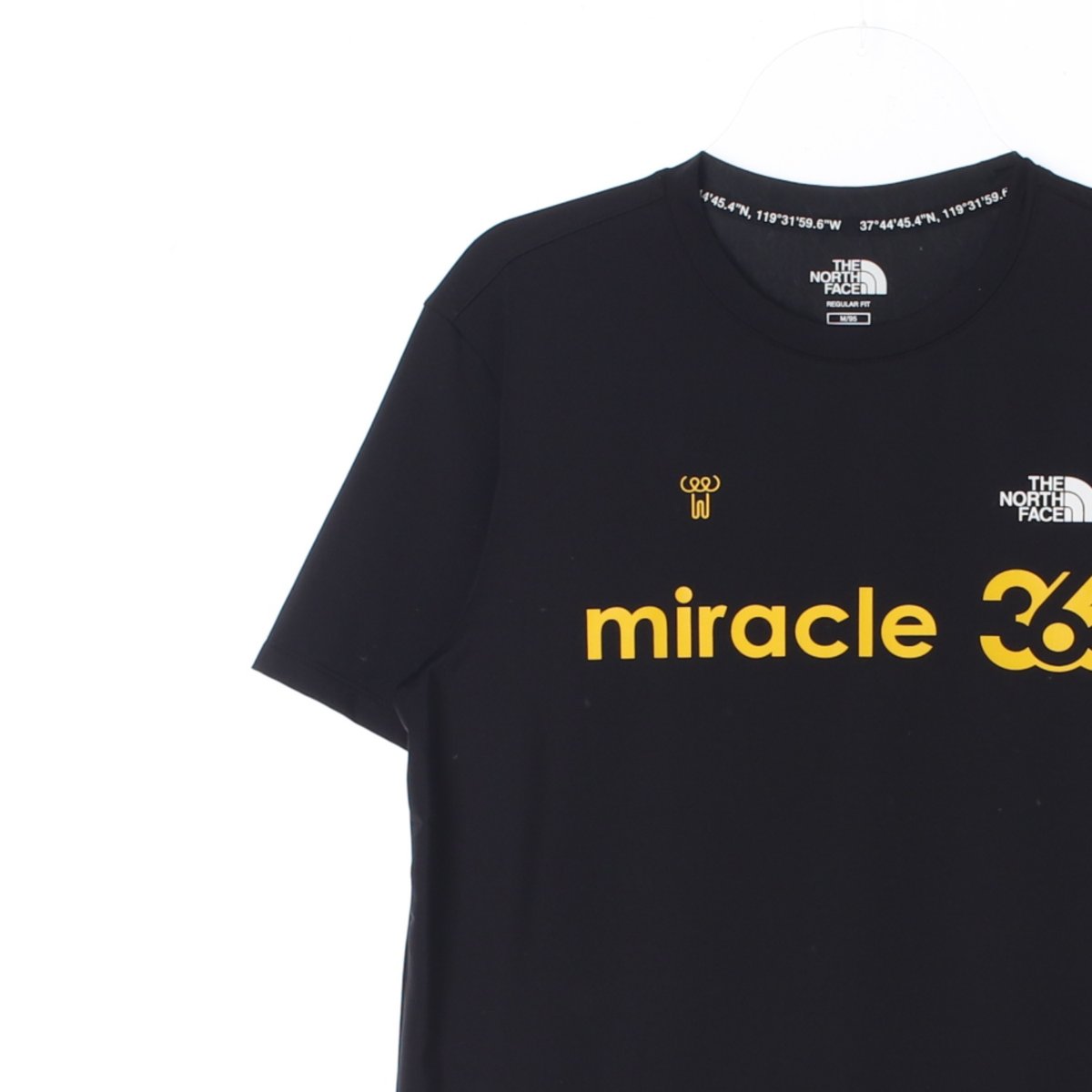 노스페이스 블랙 미라클365 반팔 라운드 티셔츠 이미지 2