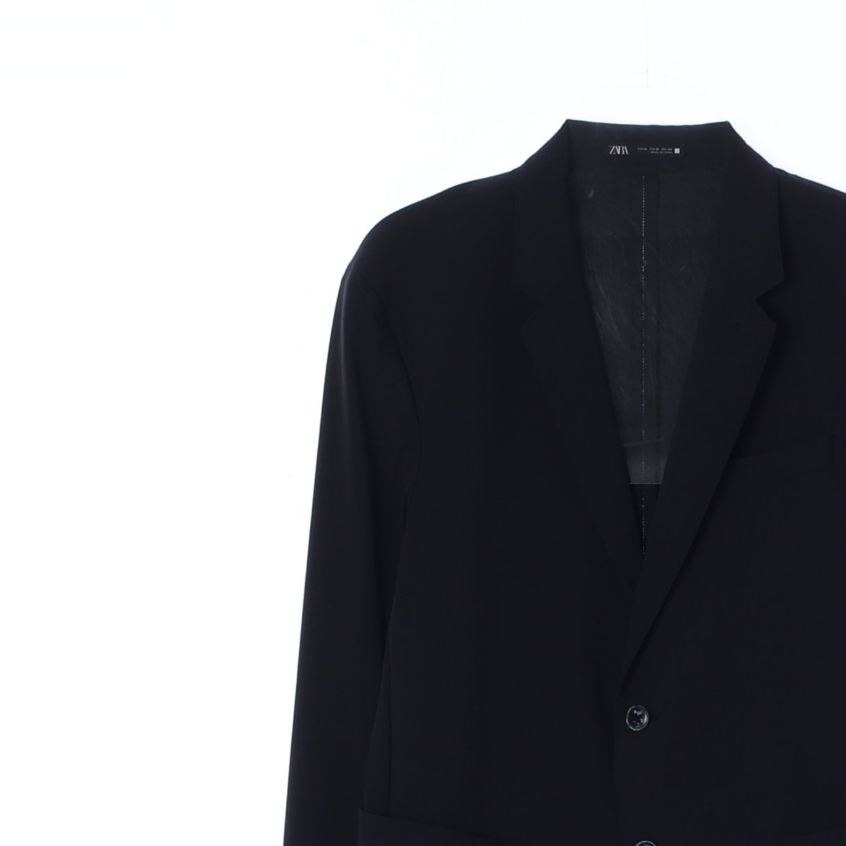 자라 블랙 베이직 싱글브레스티드재킷 이미지 2