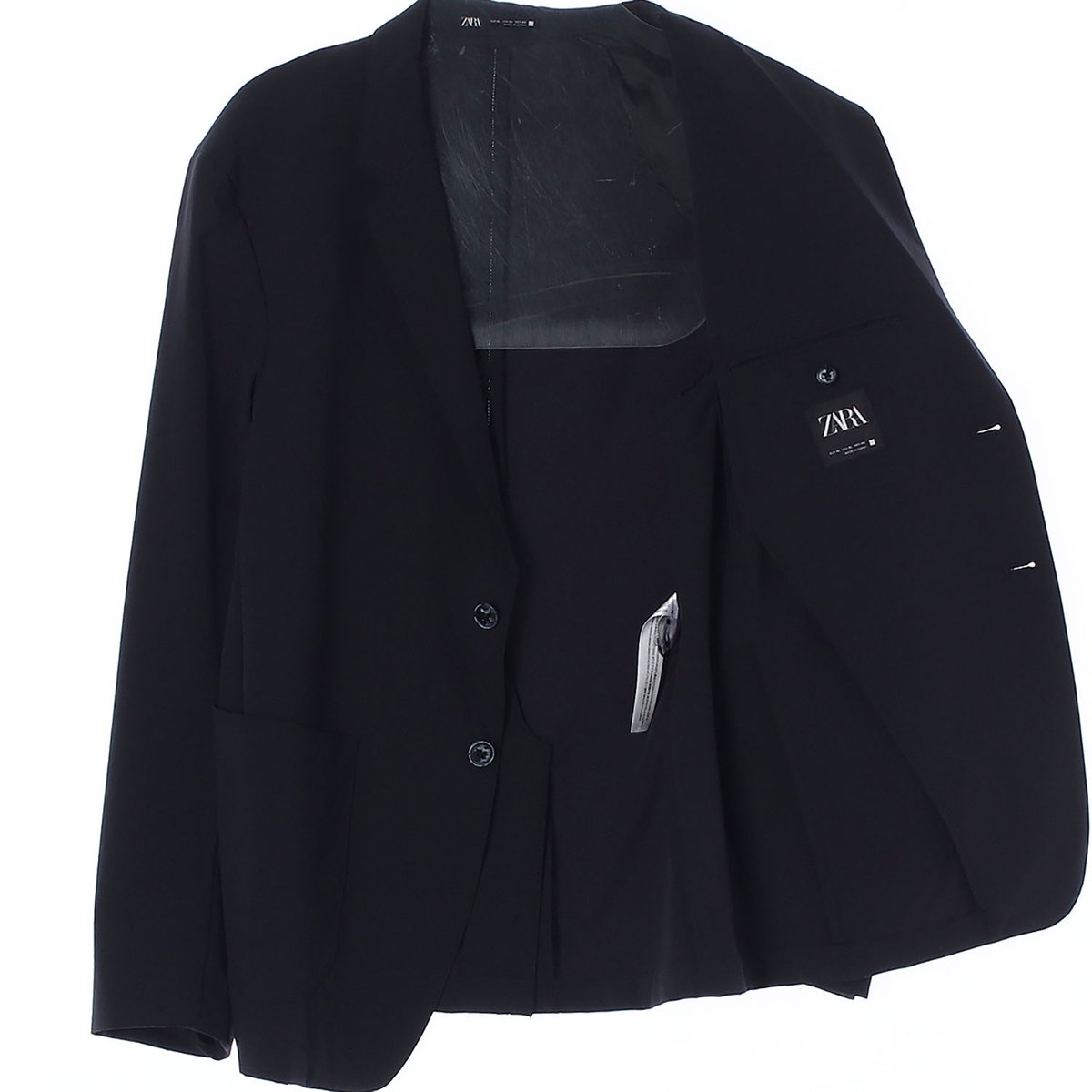 자라 블랙 베이직 싱글브레스티드재킷 이미지 4