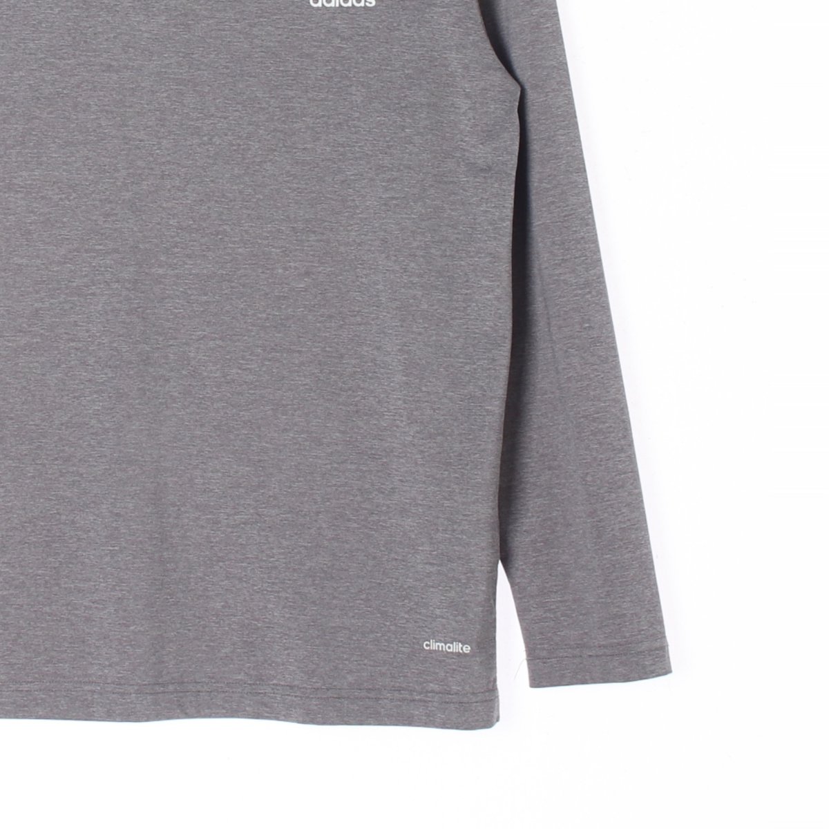 아디다스 그레이 기능성 긴팔 라운드 티셔츠 이미지 3